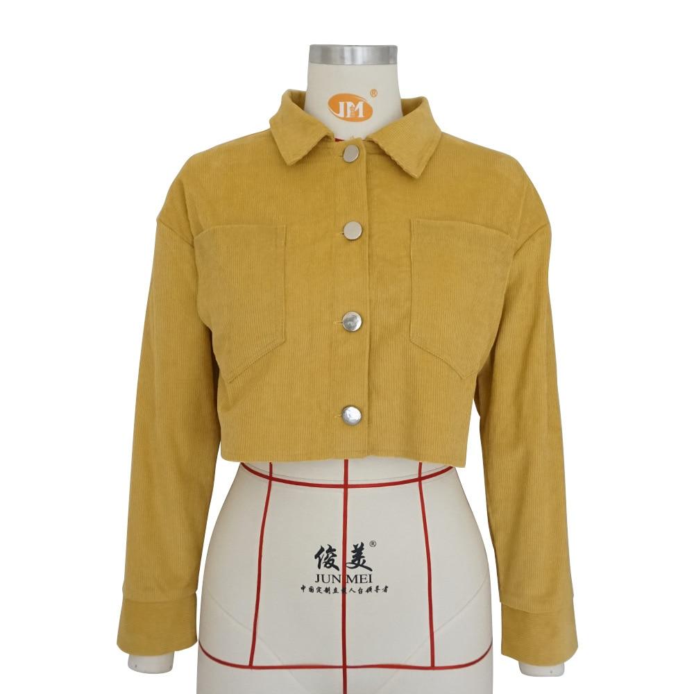 Cropped Corduroy Jacket by White Market