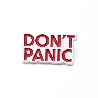 "Don't Panic" Enamel Pin by White Market