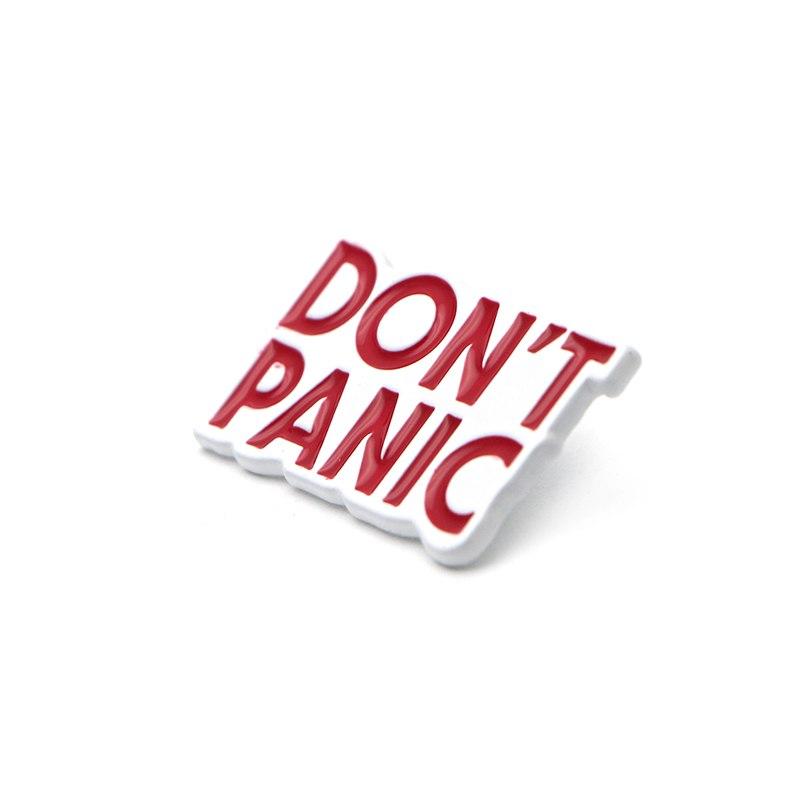 "Don't Panic" Enamel Pin by White Market