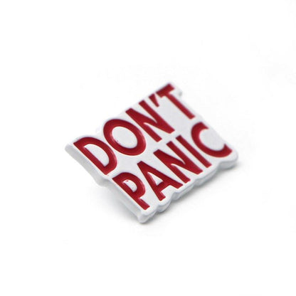 "Don't Panic" Enamel Pin by White Market