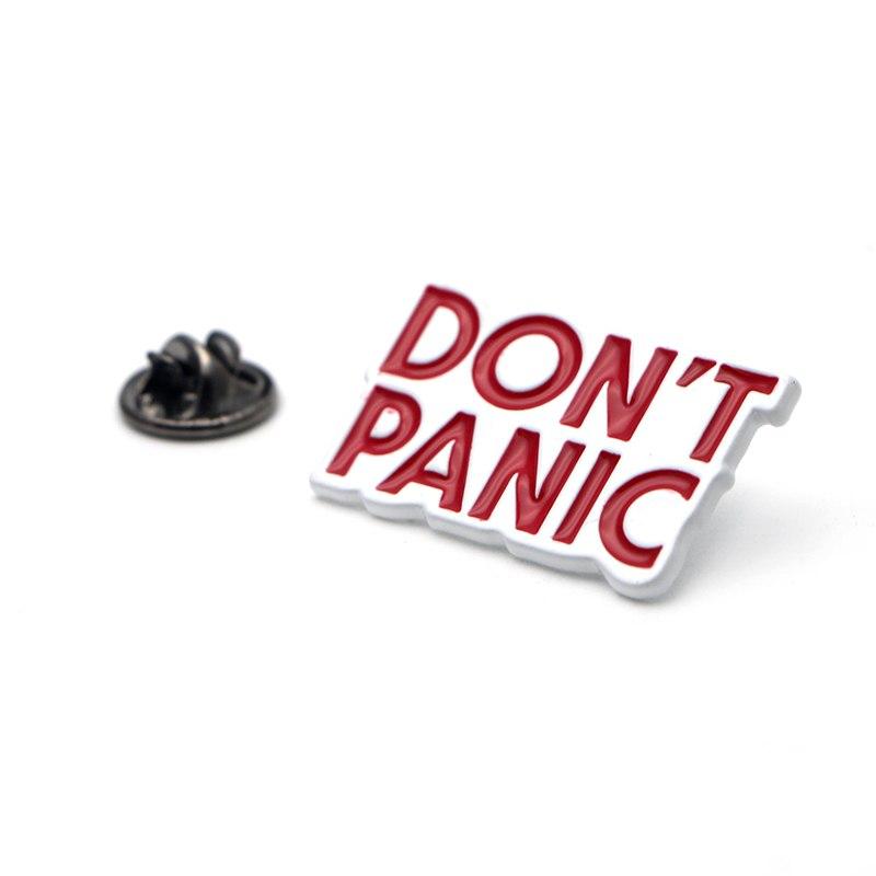 "Don't Panic" Enamel Pin by White Market