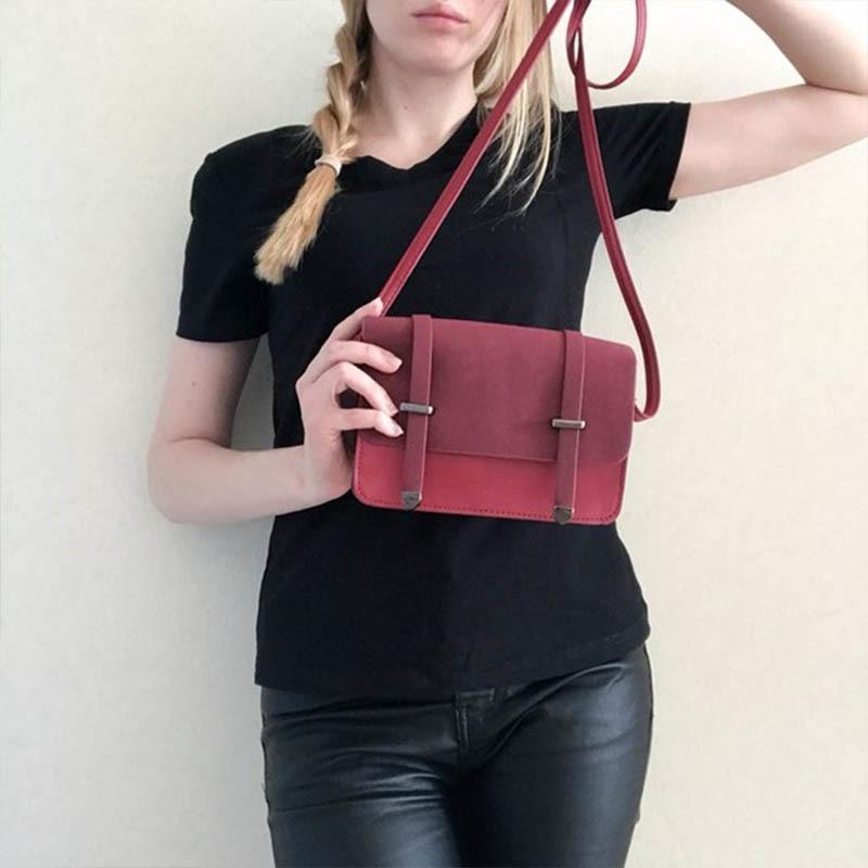 Vegan Leather Shoulder Bag by White Market