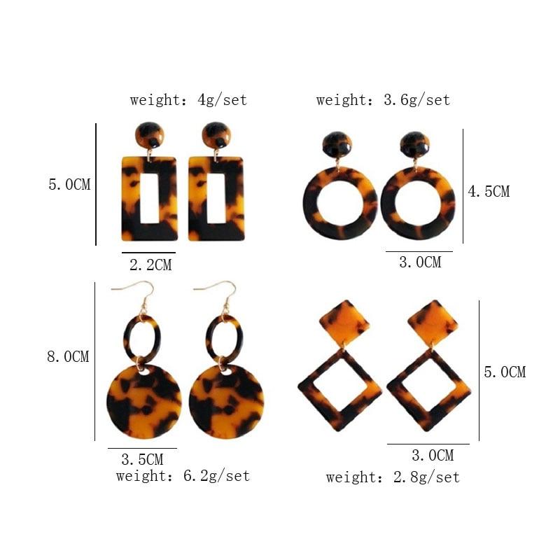 Tortoise Shell Earrings by White Market