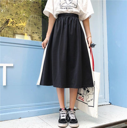 Classic Sport Midi Skirt by White Market