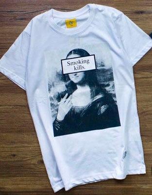 Smoking Kills "Mona Lisa" Tee by White Market