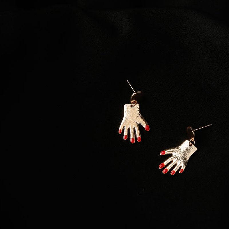 "Painted Nails" Earrings by White Market