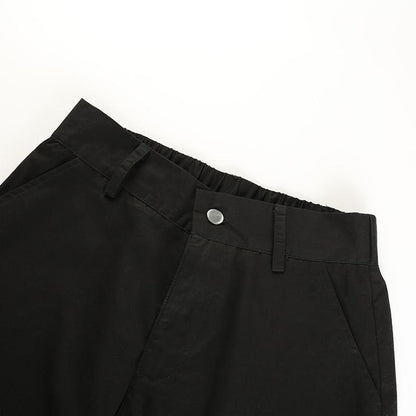 High Waisted Black Nylon Cargo Pants by White Market