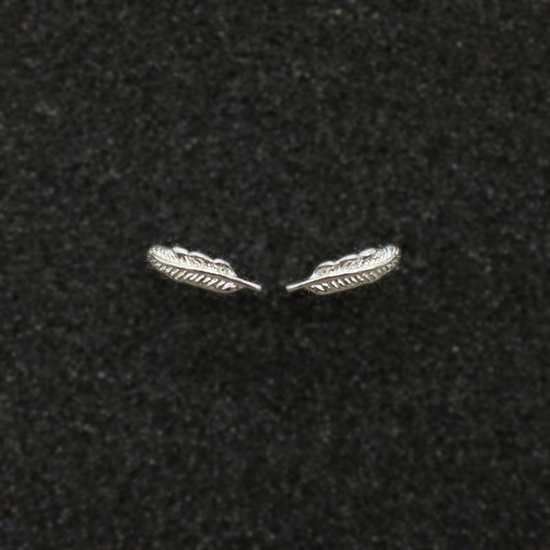 Feather Stud Earring by White Market