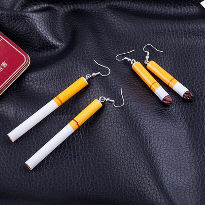 Cigarette Earrings by White Market