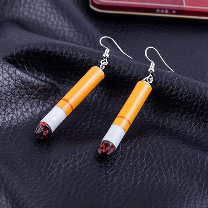 Cigarette Earrings by White Market