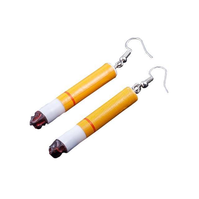 Cigarette Earrings by White Market