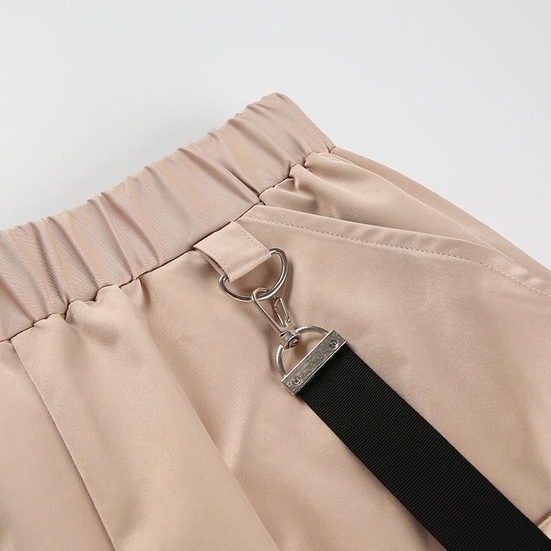 Buckled Utility Cargo Trousers by White Market