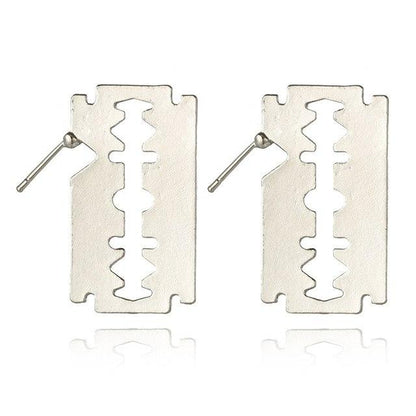 Razor Blade Earrings by White Market