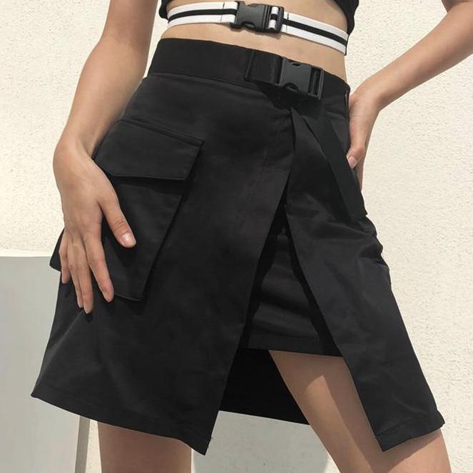 Split Cargo Mini Skirt by White Market