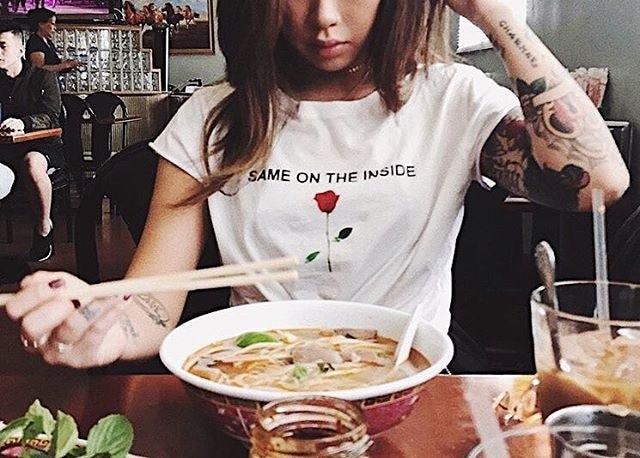 "Same On The Inside" Rose Tee by White Market