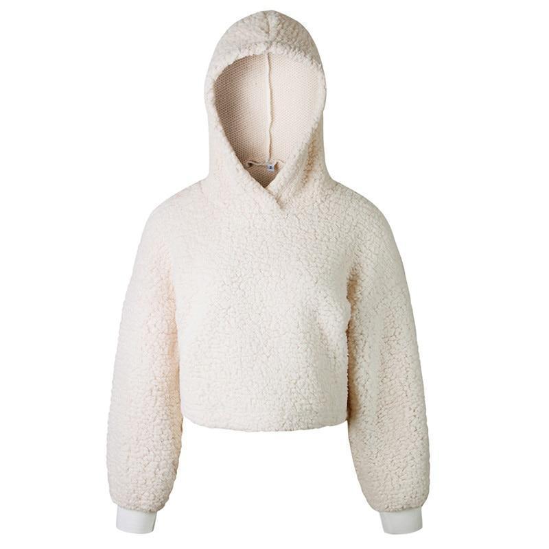 Classic Sherpa Pullover Hoodie by White Market