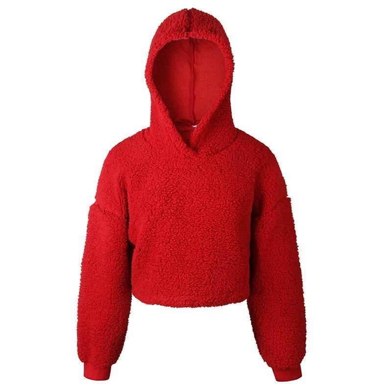 Classic Sherpa Pullover Hoodie by White Market