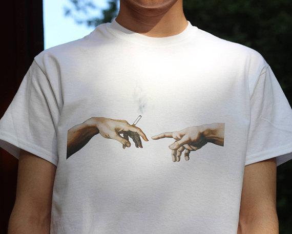 "Cigarette Of Adam" Tee by White Market