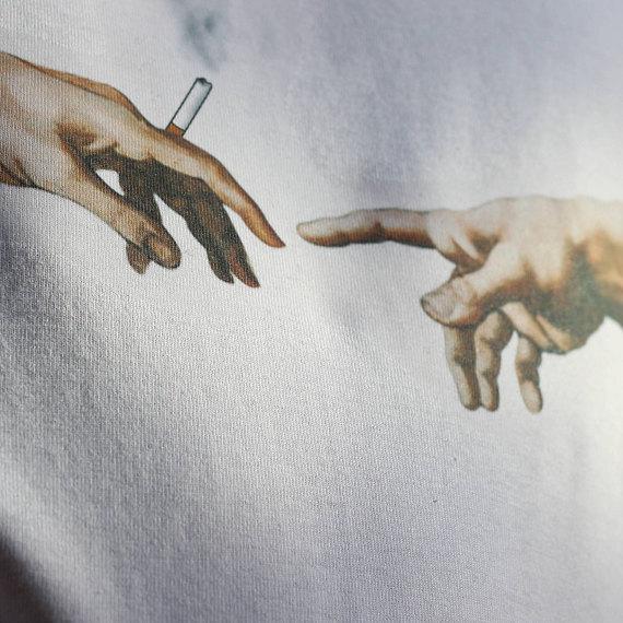 "Cigarette Of Adam" Tee by White Market