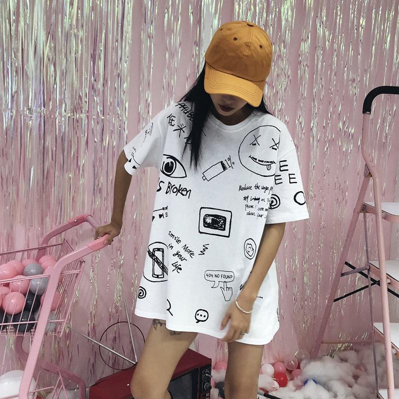 Hand Drawn Oversized Tee by White Market