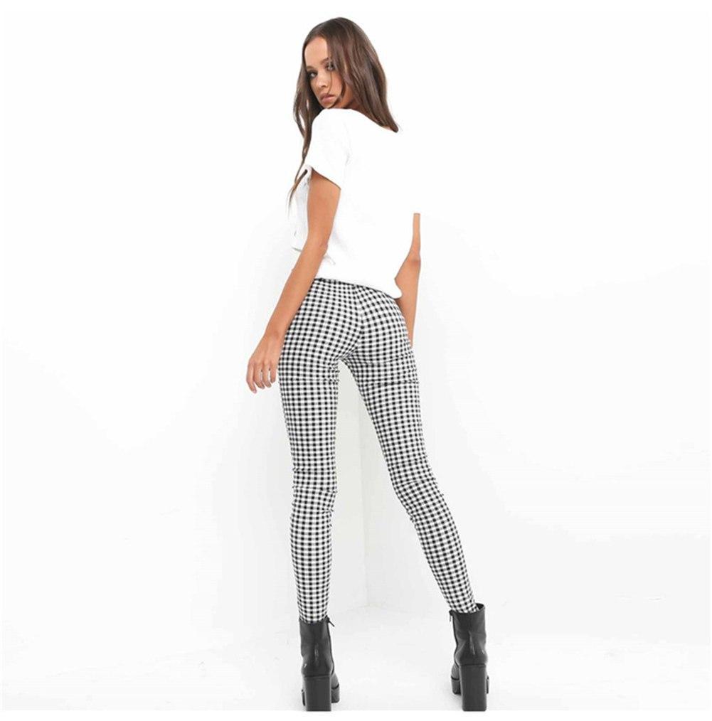 High Waisted Plaid Trousers by White Market