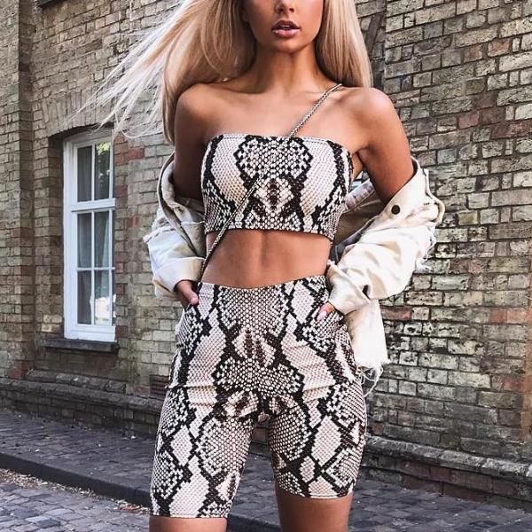 Python 2 Piece Python Printed Set by White Market