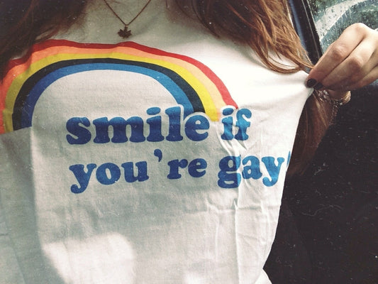 "Smile If You're Gay" Tee by White Market