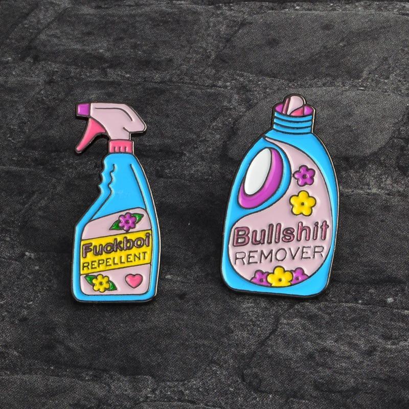 "Bullshit Remover" Assorted Pins by White Market