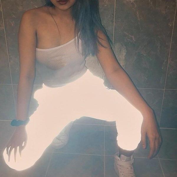 3M Reflective High Waisted Joggers by White Market