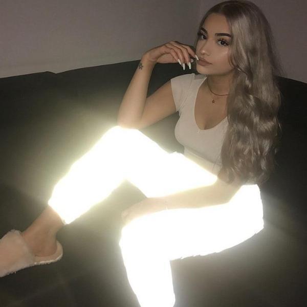 3M Reflective High Waisted Joggers by White Market