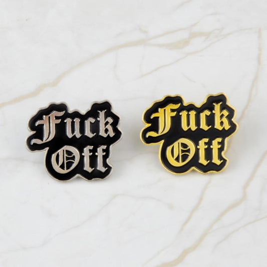 "Fuck Off" Enamel Pin by White Market