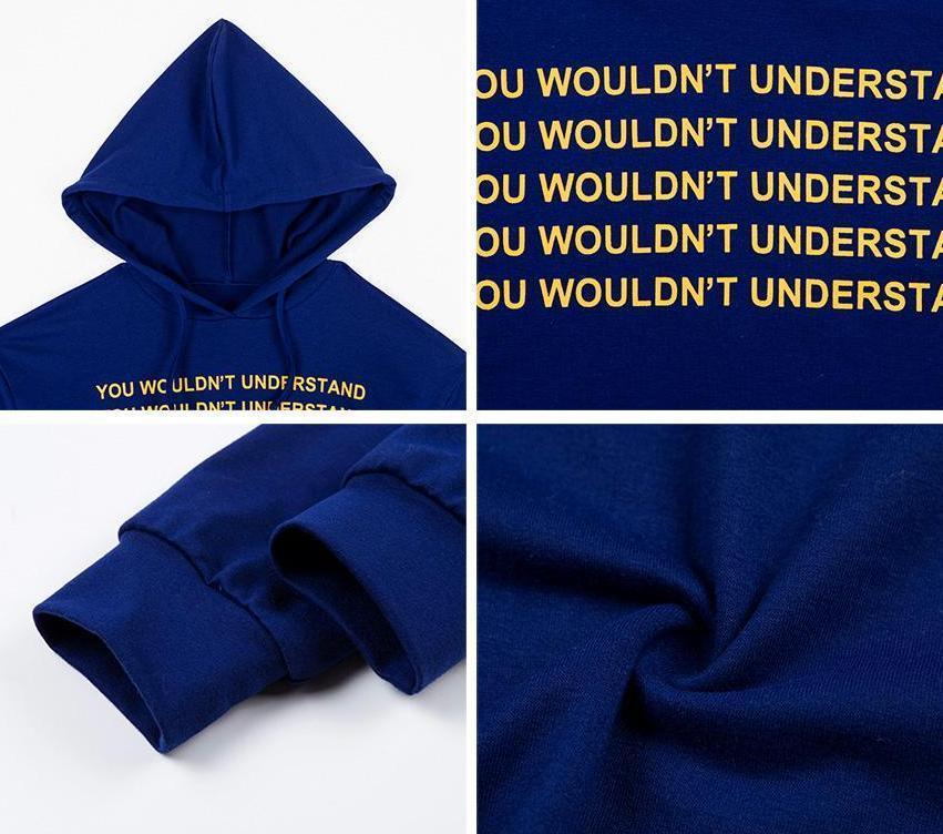 "You Wouldn't Understand" Cropped Hoodie by White Market