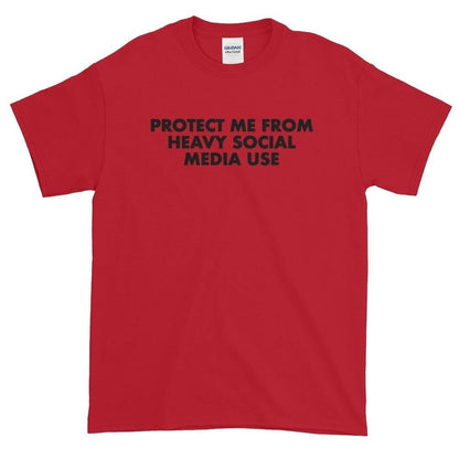 "Protect Me From Heavy Social Media Use" Tee by White Market