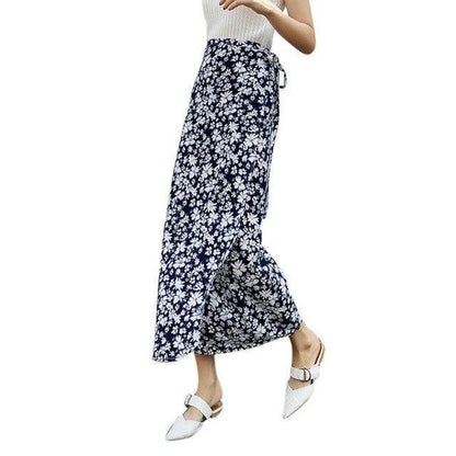 High Waisted Floral Maxi Skirt by White Market