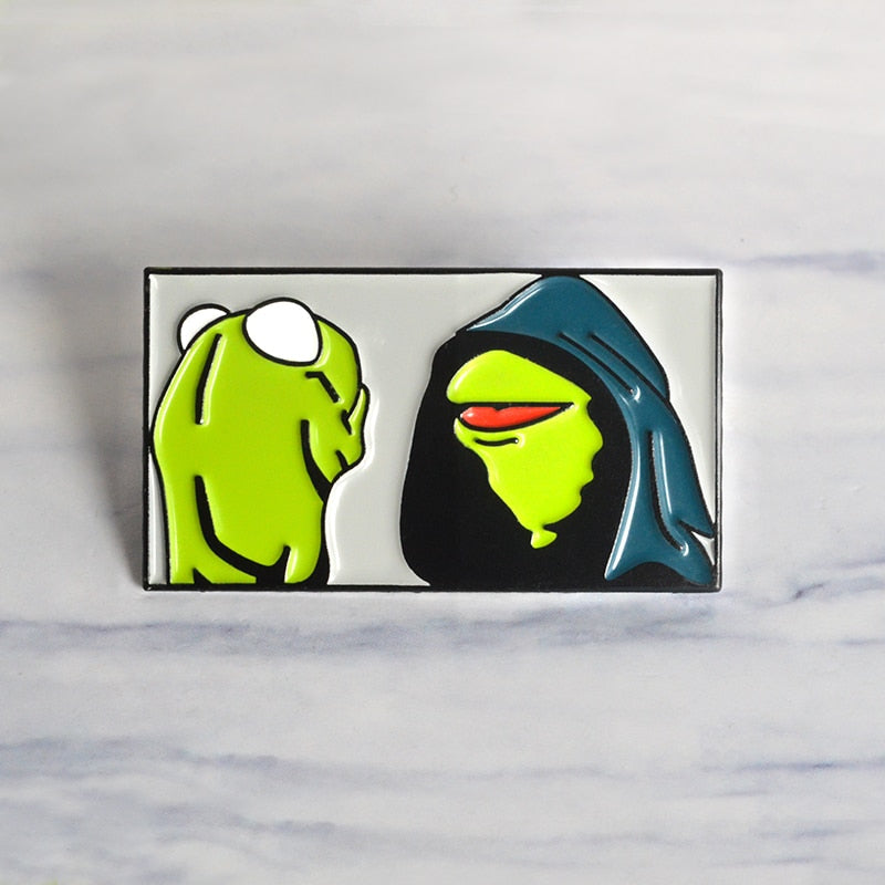 Dark Kermit Pin by White Market