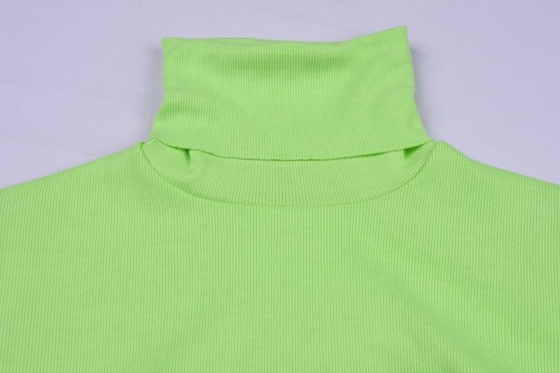 Neon Green Turtleneck Sweater by White Market