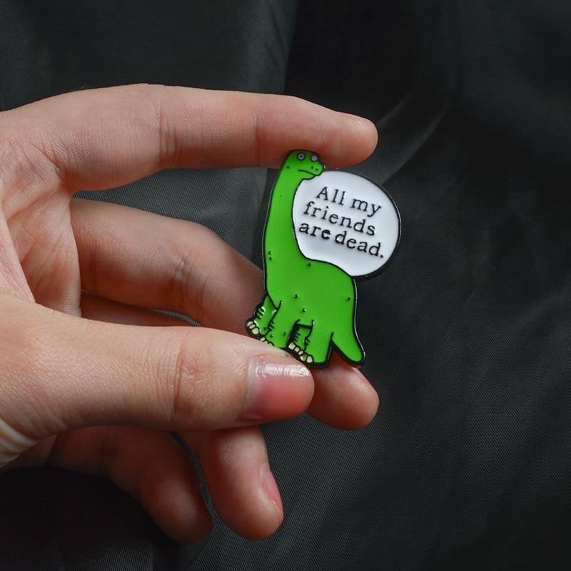 Lonely Dinosaurus Pin by White Market