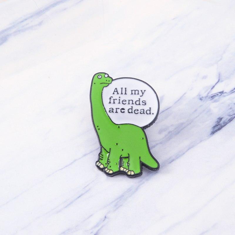 Lonely Dinosaurus Pin by White Market