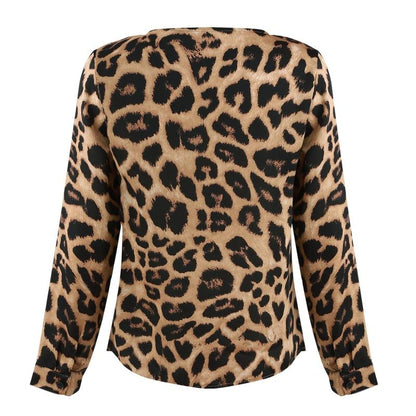 Silk Leopard Blouse by White Market