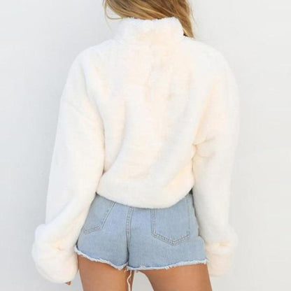 Plush Teddy Pullover by White Market