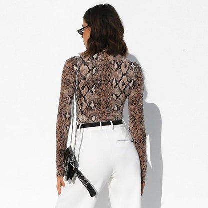 Snake Skin Bodysuit by White Market