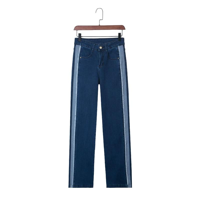 Deconstructed High Waisted Single Stripe Denim by White Market