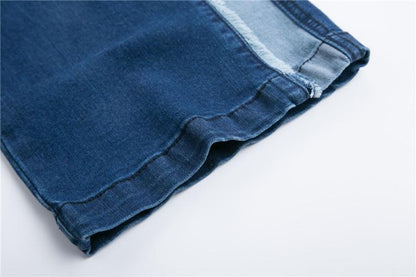 Deconstructed High Waisted Single Stripe Denim by White Market