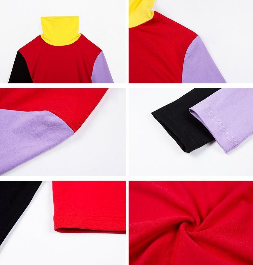 Four Color Turtleneck Sweater by White Market