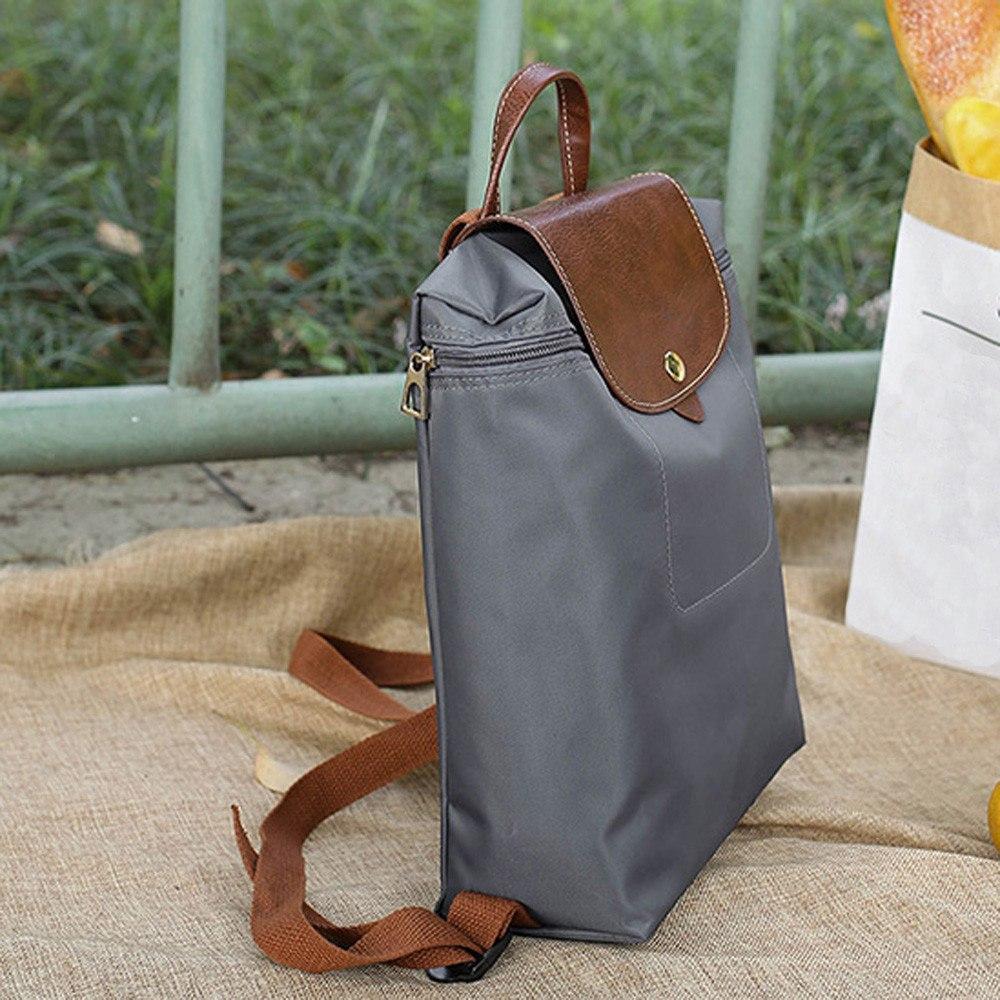 Leather Nylon Travel Backpack by White Market