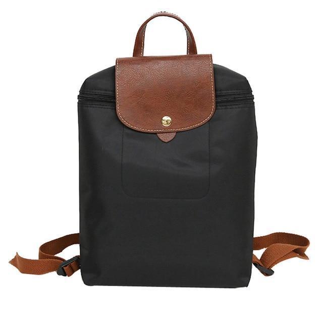 Leather Nylon Travel Backpack by White Market