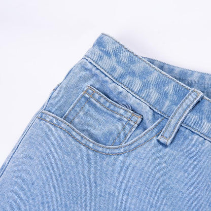 High Waisted Back Zipper Jeans by White Market