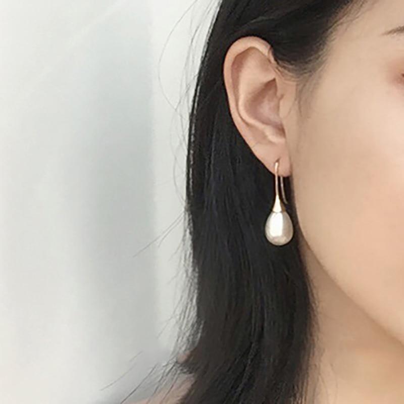 Pearl Drop Earrings by White Market