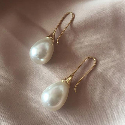 Pearl Drop Earrings by White Market