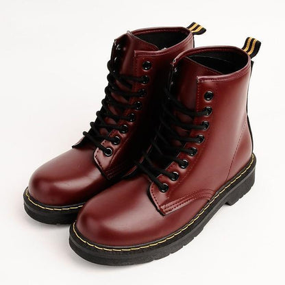 Vegan Leather Marten Boots by White Market